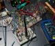 Electronic circuit boards near a tester